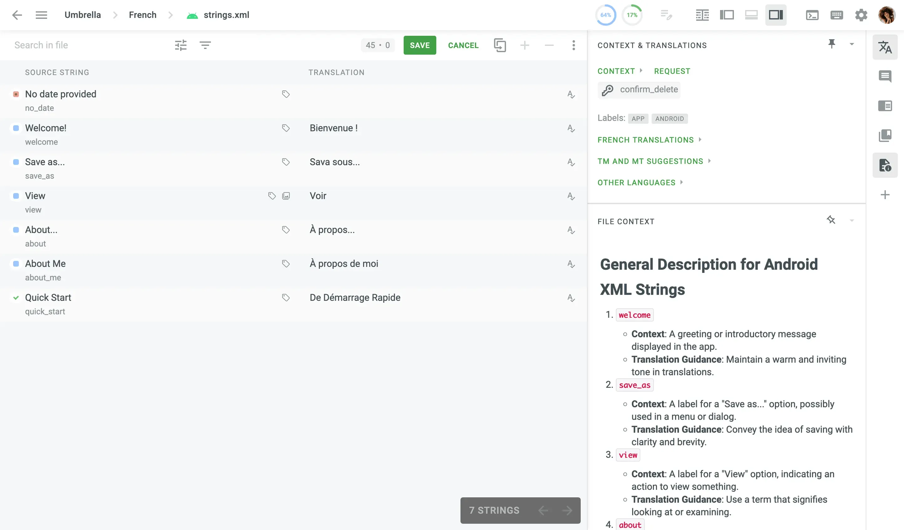 File context in Crowdin